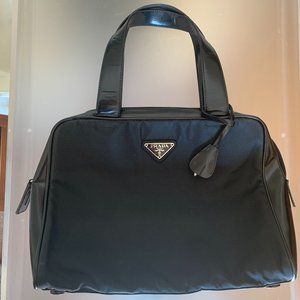 Prada Tessuto With Leather Trim Bag